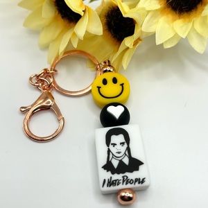 I Hate People Keychain